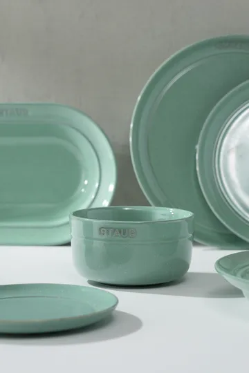 Assiette ovale Staub 25 cm - Sauge - STAUB