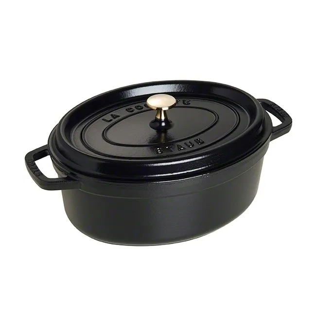 Cocotte en fonte ovale Staub 4,2 l, noir STAUB