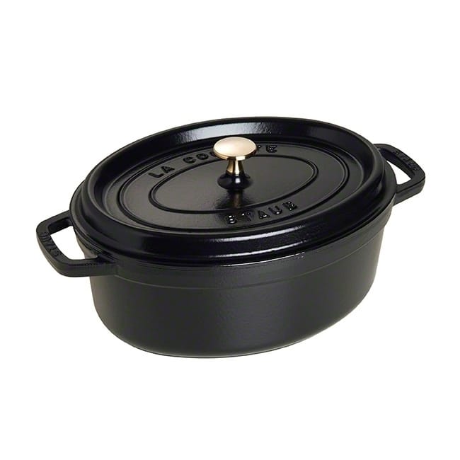 Cocotte en fonte ovale Staub 4,2 l - noir - STAUB