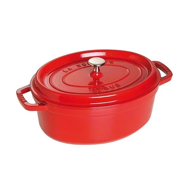 Cocotte en fonte ovale Staub 4,2 l, rouge STAUB