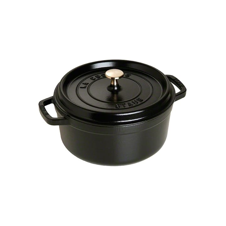 Cocotte en fonte ronde Staub 3,8 l - noir - STAUB