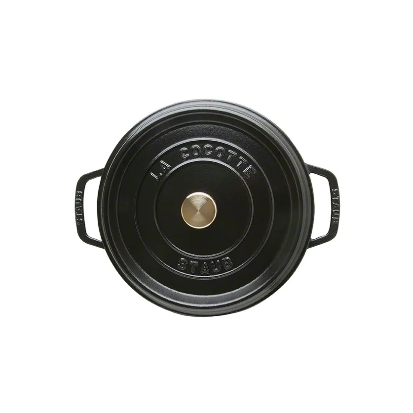 Cocotte en fonte ronde Staub 3,8 l, noir STAUB