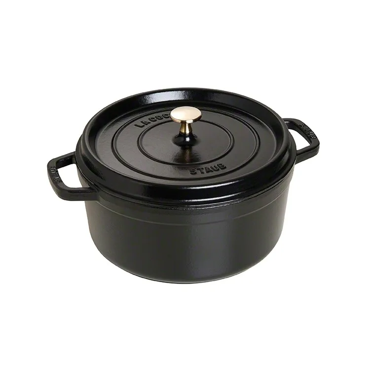 Cocotte en fonte ronde Staub 5,2 l, noir STAUB