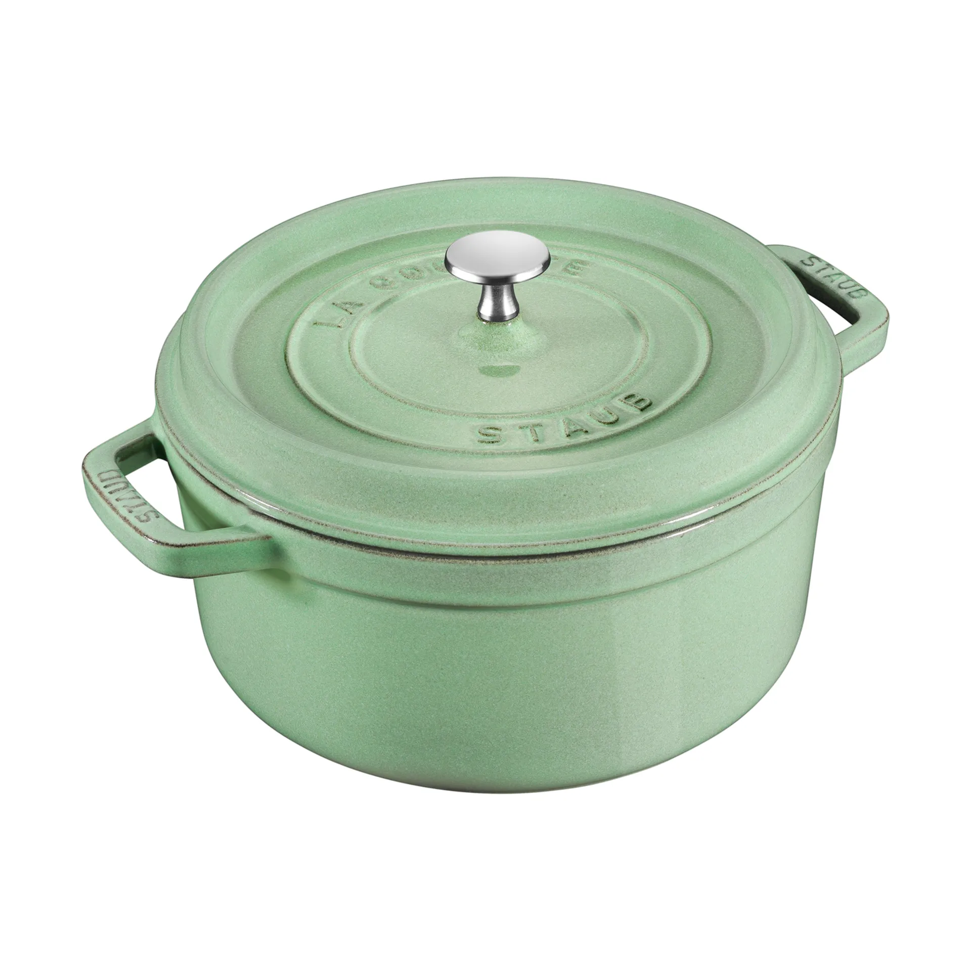 Cocotte en fonte ronde Staub 5,2 l, Sauge STAUB