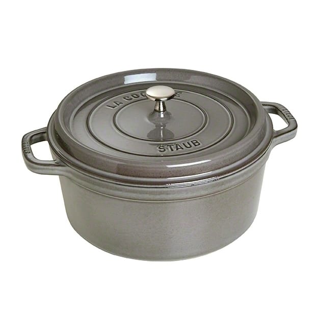 Cocotte en fonte ronde Staub 6,7 l - gris - STAUB