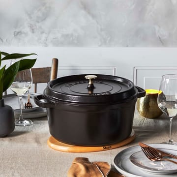 Cocotte en fonte ronde Staub 6,7 l - noir - STAUB