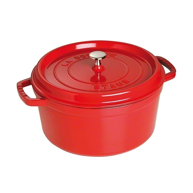 Cocotte en fonte ronde Staub 6,7 l - rouge - STAUB