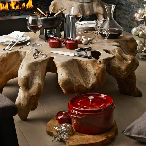 Cocotte en fonte ronde Staub 6,7 l, rouge STAUB