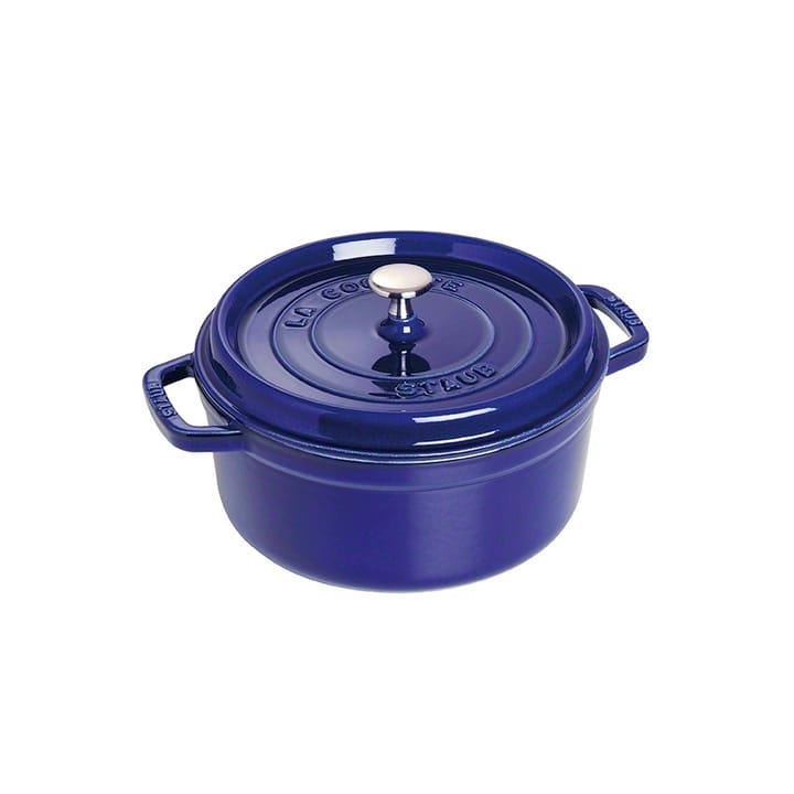 Cocotte en fonte ronde Staub, trois couches d'émail 3,8 l - bleu foncé - STAUB