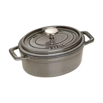 Cocotte ovale La Cocotte Staub 0,6 L - Gris graphite - STAUB