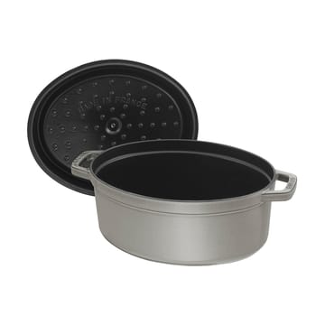 Cocotte ovale La Cocotte Staub 0,6 L - Gris graphite - STAUB