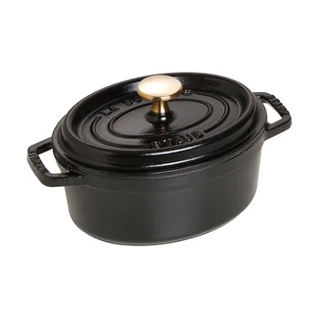 Cocotte ovale La Cocotte Staub fonte 1 L - Noir - STAUB