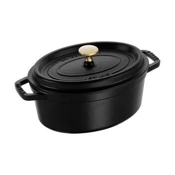 Cocotte ovale La Cocotte Staub fonte 2,35 L - Noir - STAUB