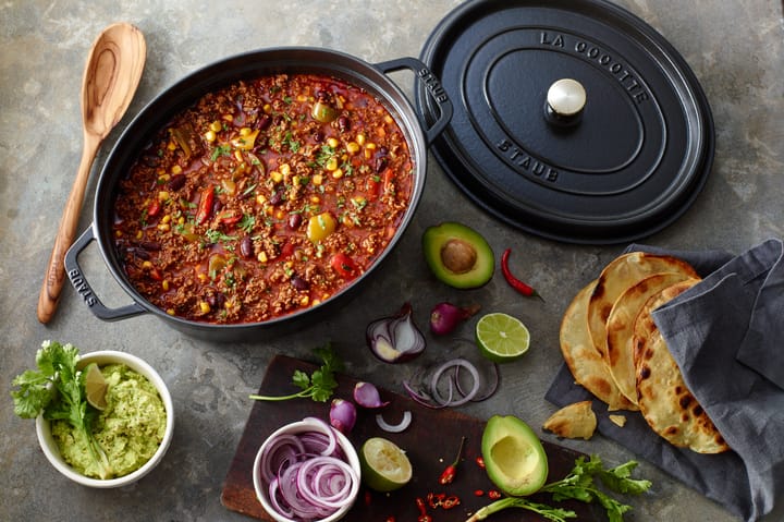 Cocotte ovale La Cocotte Staub fonte 3,2 L, Noir STAUB