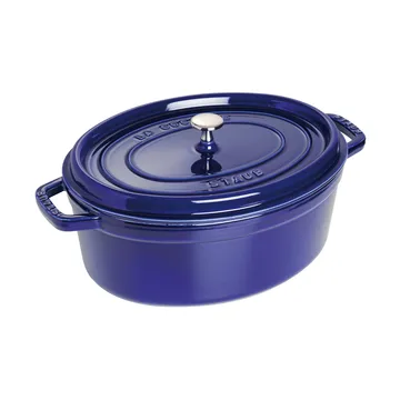 Cocotte ovale La Cocotte Staub fonte 6,7 L - Bleu foncé - STAUB