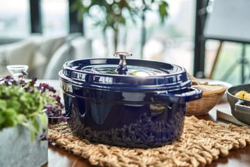 Cocotte ovale La Cocotte Staub fonte 6,7 L - Bleu foncé - STAUB