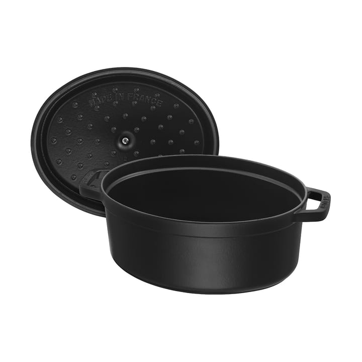Cocotte ovale La Cocotte Staub fonte 6,7 L, Noir STAUB