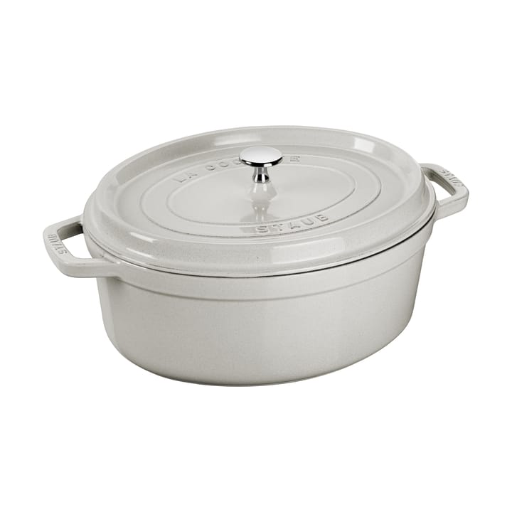Cocotte ovale La Cocotte Staub fonte 6,7 L - White truffle - STAUB