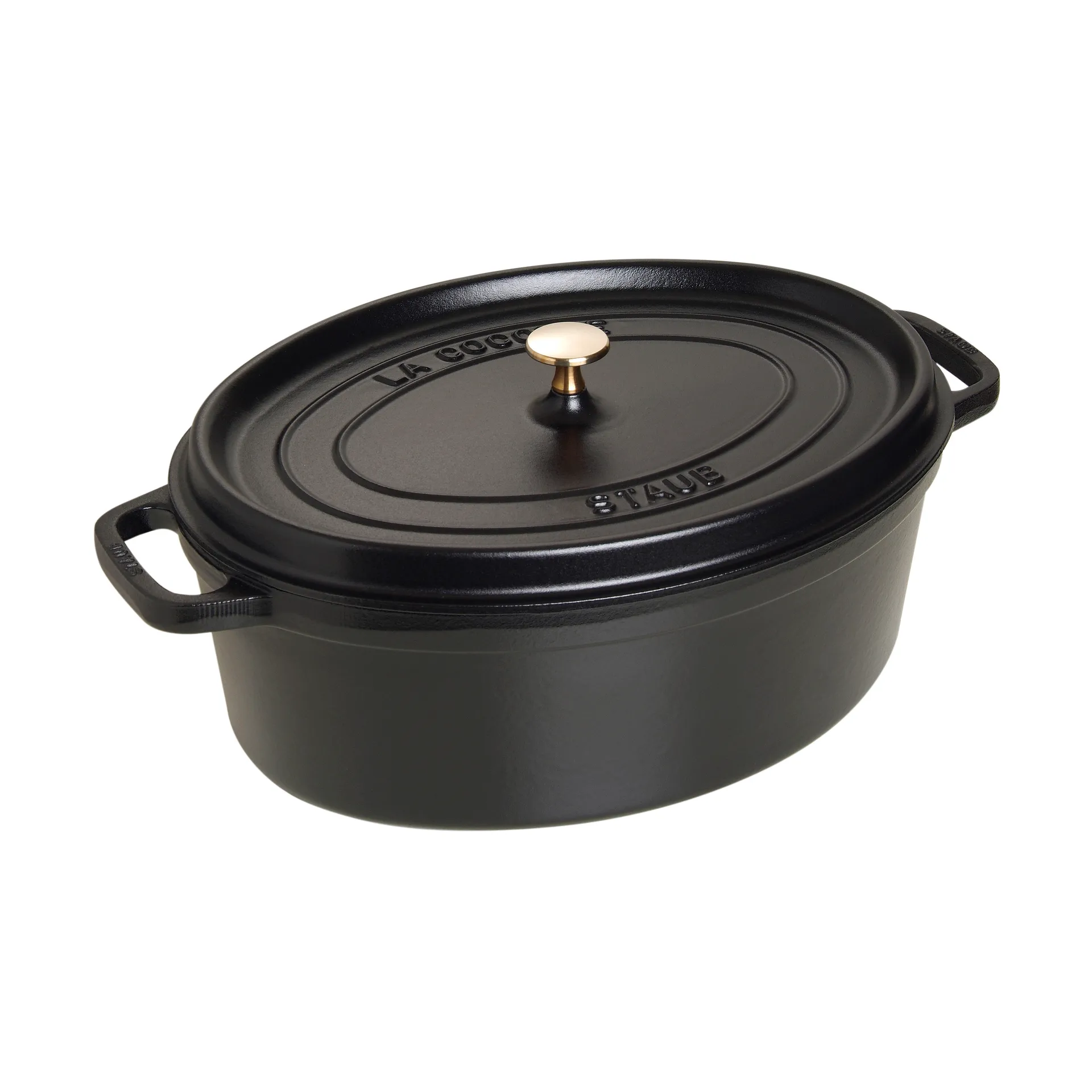 Cocotte ovale La Cocotte Staub fonte 8 L, Noir STAUB