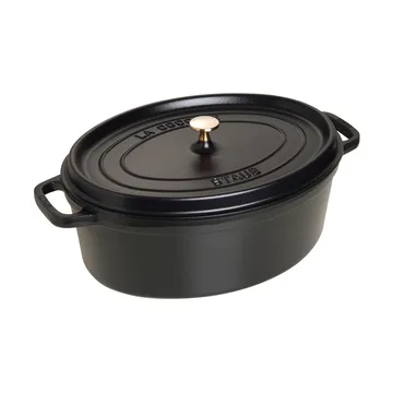 Cocotte ovale La Cocotte Staub fonte 8 L - Noir - STAUB
