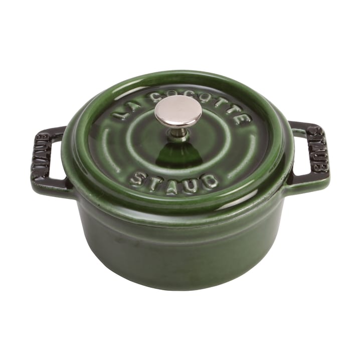 Cocotte ronde La Cocotte Staub fonte 0,25 L - Basilic vert - STAUB