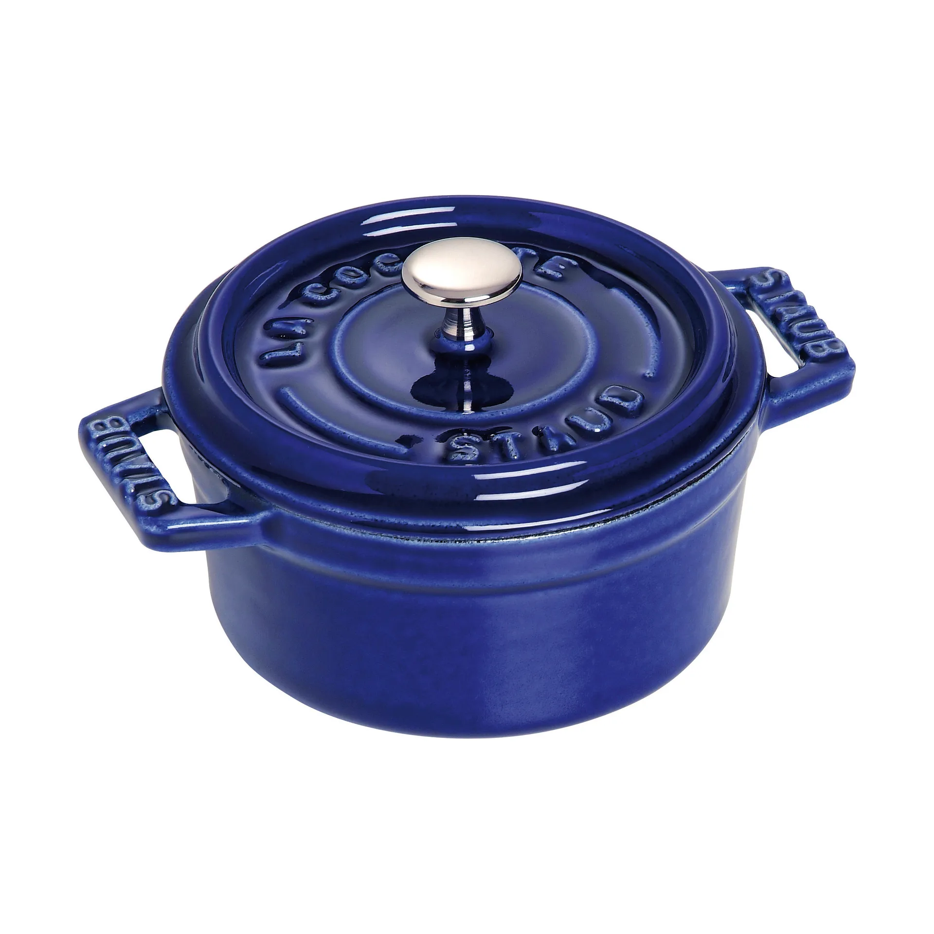 Cocotte ronde La Cocotte Staub fonte 0,25 L, Bleu foncé STAUB