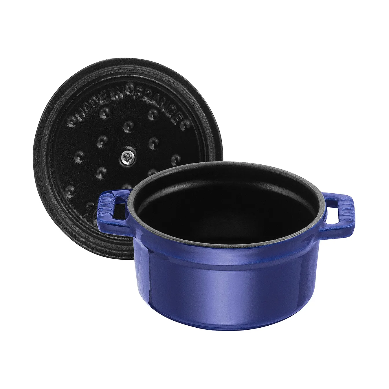 Cocotte ronde La Cocotte Staub fonte 0,25 L, Bleu foncé STAUB