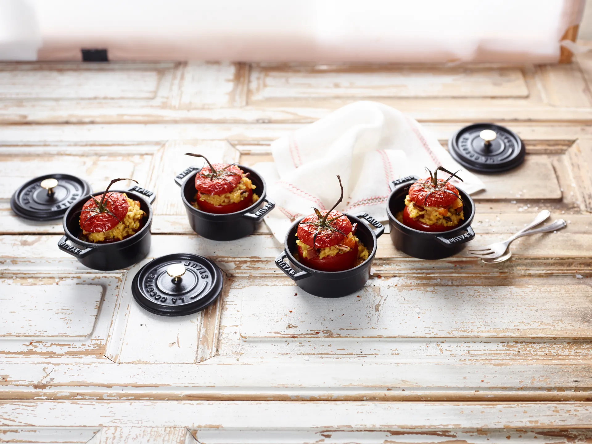 Cocotte ronde La Cocotte Staub fonte 0,25 L, Noir STAUB