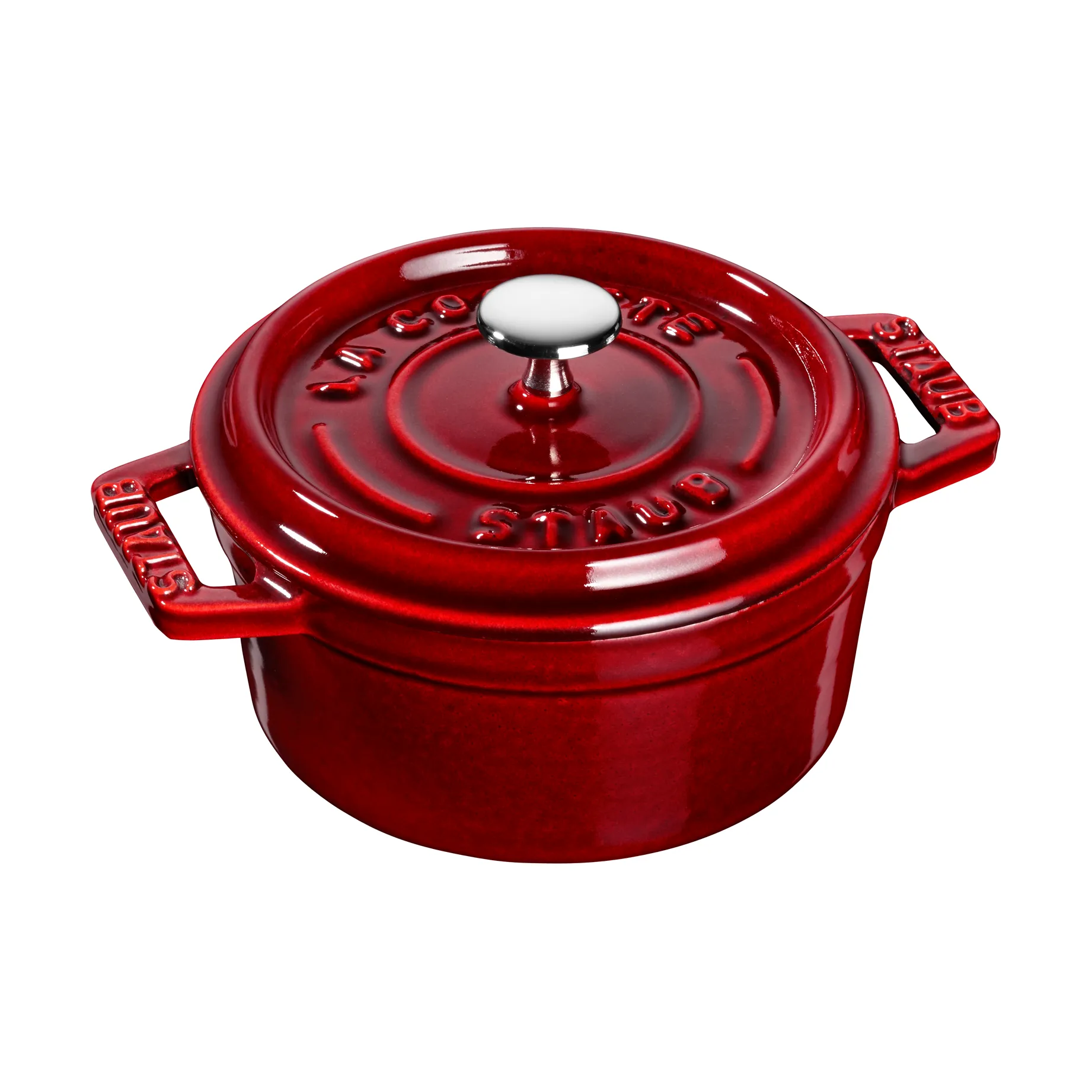 Cocotte ronde La Cocotte Staub fonte 0,25 L, Rouge grenadine STAUB