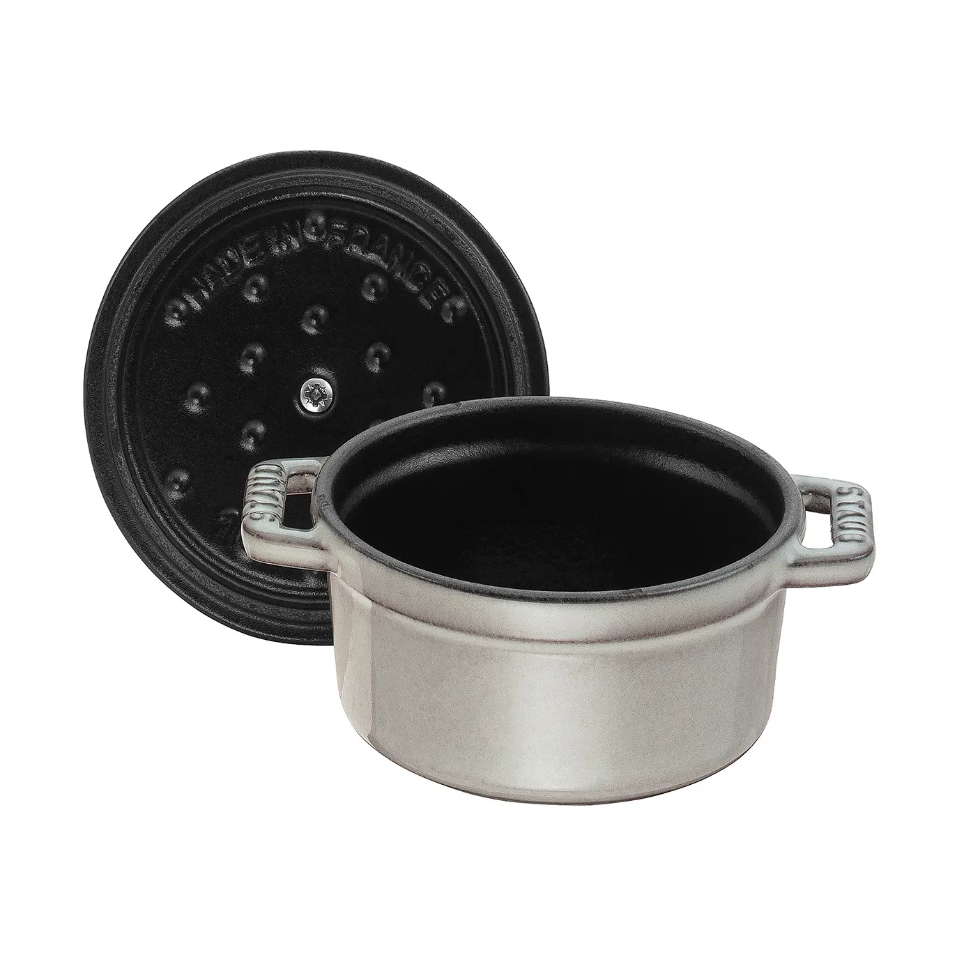 Cocotte ronde La Cocotte Staub fonte 0,4 L, Gris graphite STAUB