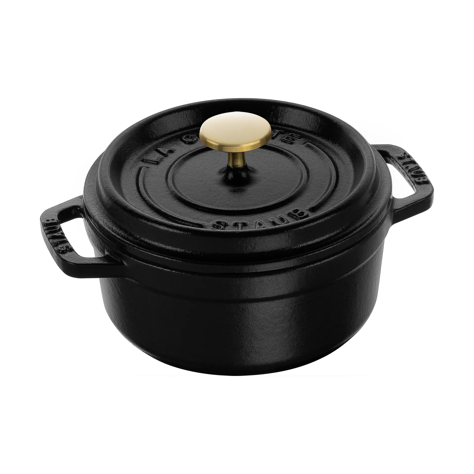 Cocotte ronde La Cocotte Staub fonte 0,8 L, Noir STAUB
