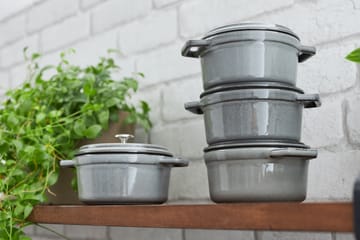Cocotte ronde La Cocotte Staub fonte 1,2 L - Gris graphite - STAUB