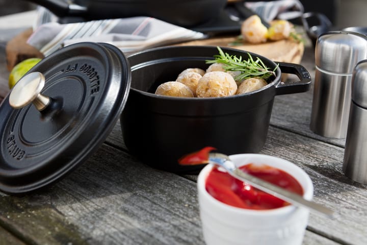 Cocotte ronde La Cocotte Staub fonte 1,2 L, Noir STAUB