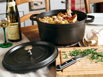 Cocotte ronde La Cocotte Staub fonte 12,6 L - Noir - STAUB