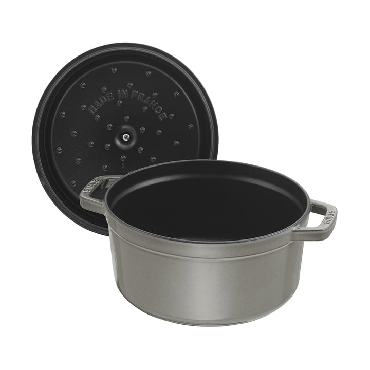 Cocotte ronde La Cocotte Staub fonte 1,7 L, Gris graphite STAUB