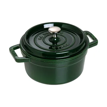 Cocotte ronde La Cocotte Staub fonte 2,6 L - Basilic vert - STAUB