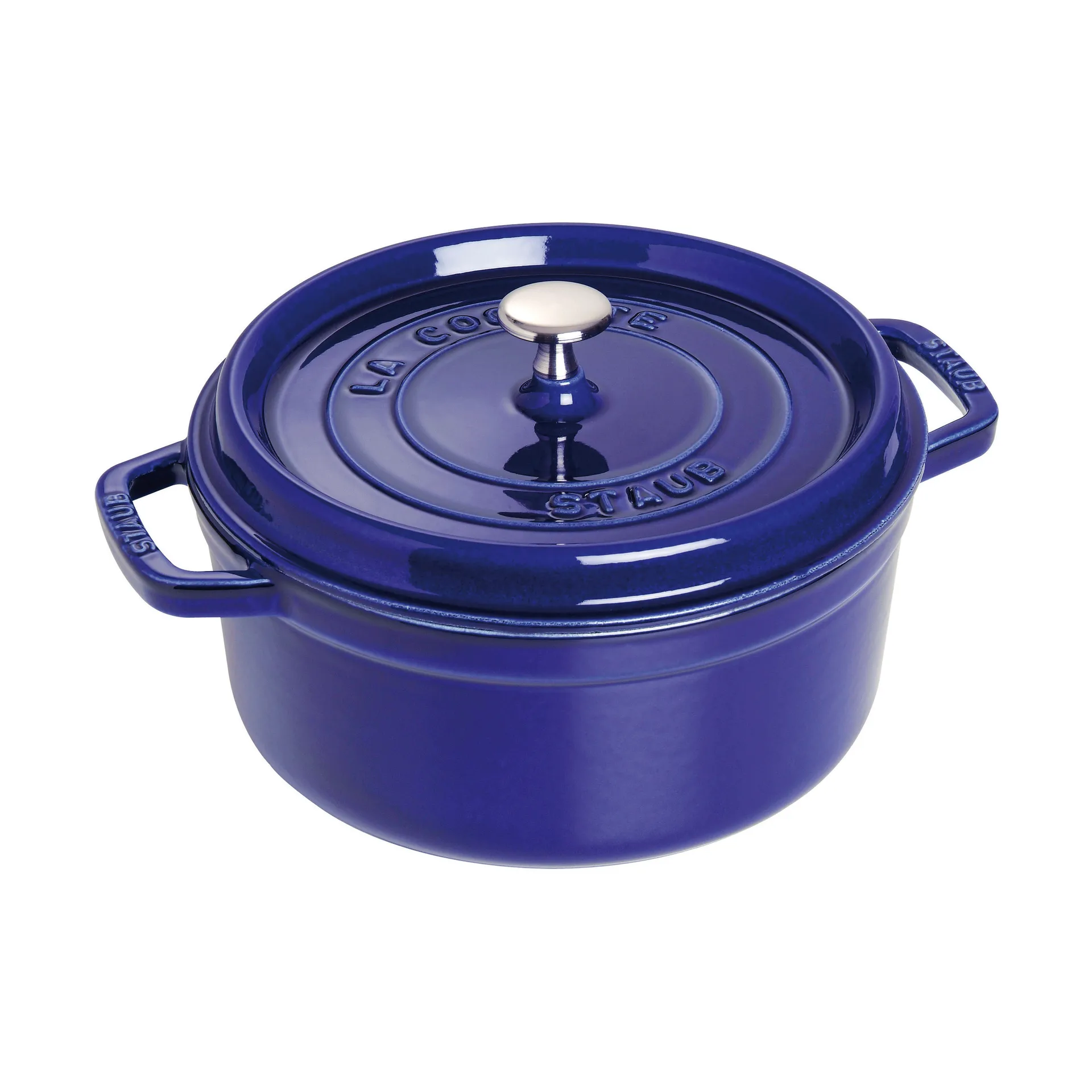 Cocotte ronde La Cocotte Staub fonte 2,6 L, Bleu foncé STAUB