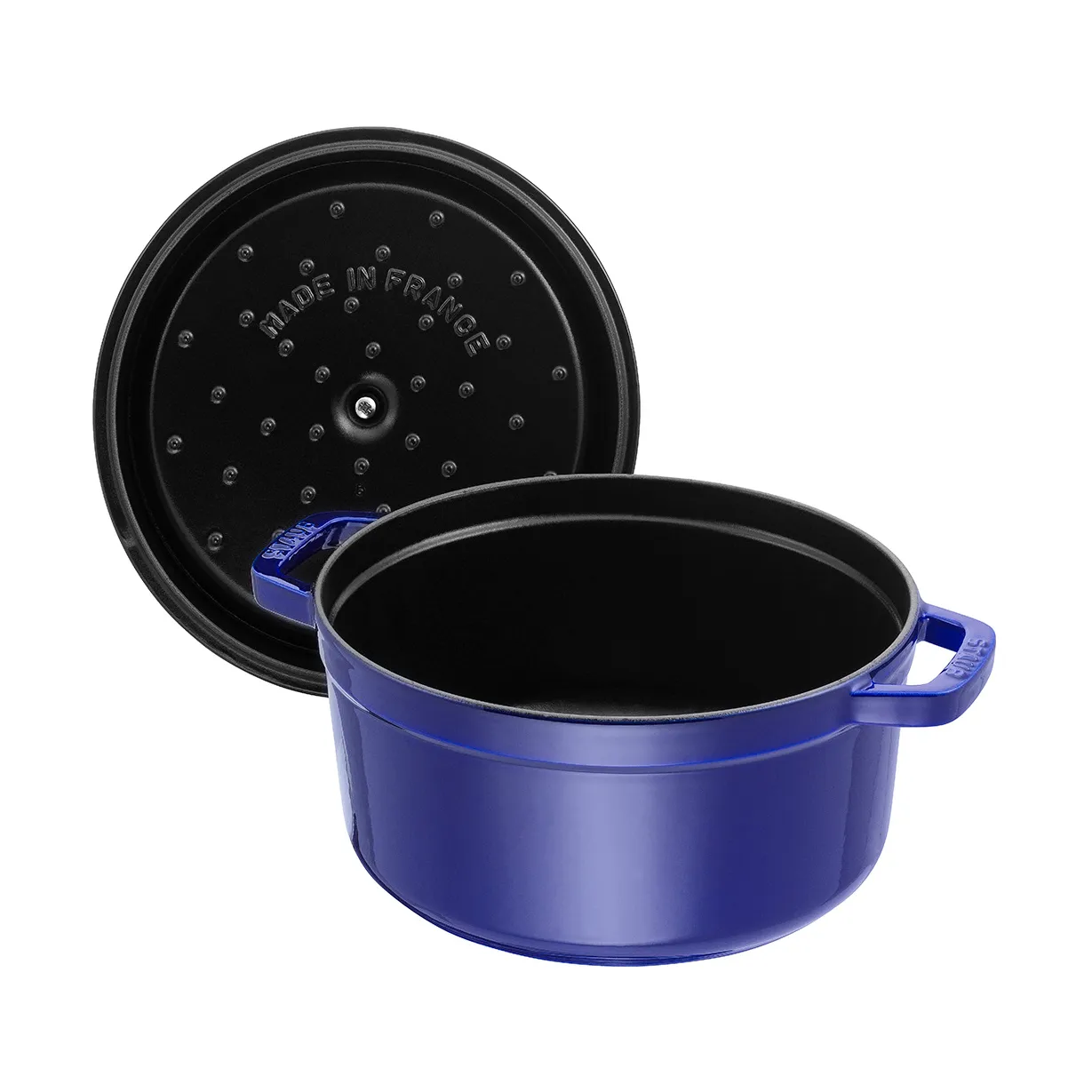 Cocotte ronde La Cocotte Staub fonte 2,6 L, Bleu foncé STAUB