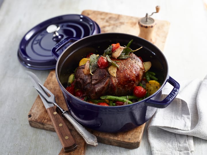 Cocotte ronde La Cocotte Staub fonte 2,6 L, Bleu foncé STAUB