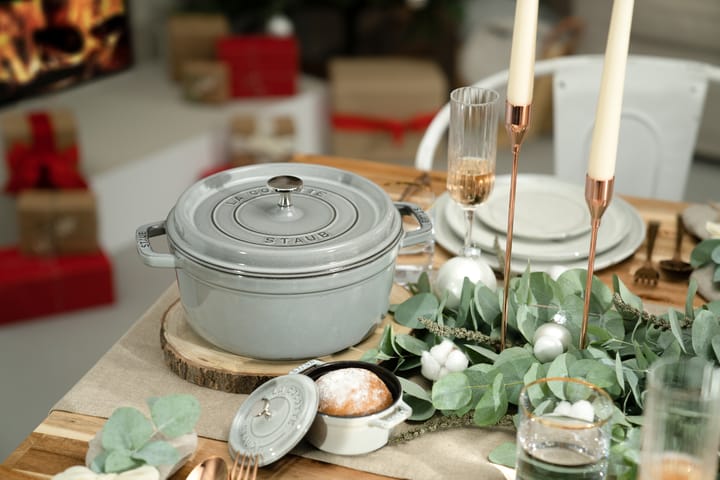 Cocotte ronde La Cocotte Staub fonte 2,6 L, Gris graphite STAUB
