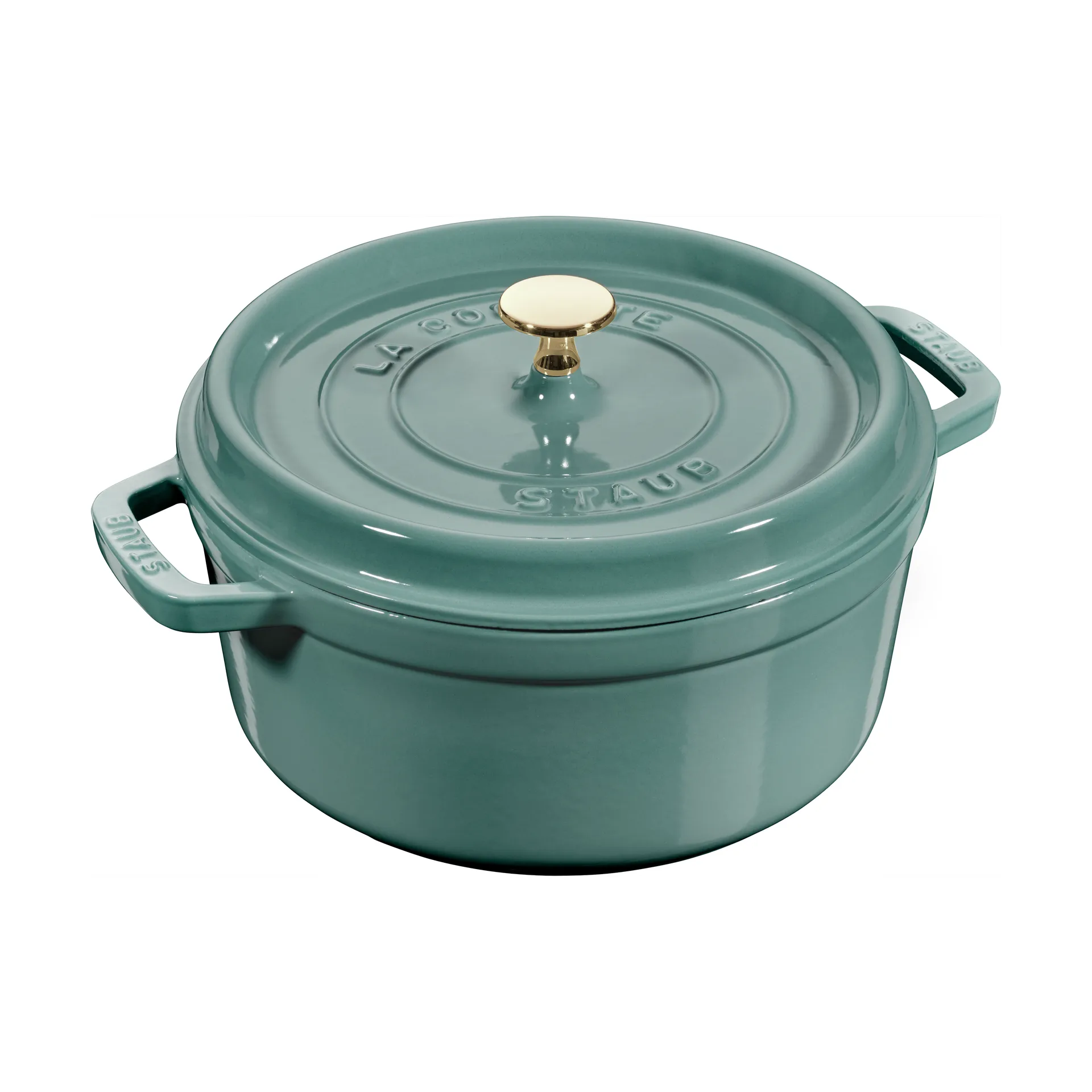 Cocotte ronde La Cocotte Staub fonte 3,8 L, Bois d'eucalyptus STAUB