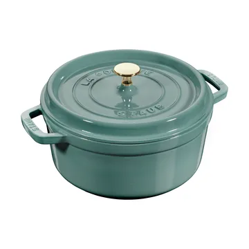 Cocotte ronde La Cocotte Staub fonte 3,8 L - Bois d'eucalyptus - STAUB
