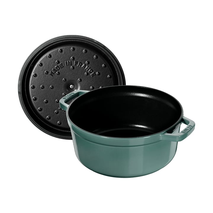 Cocotte ronde La Cocotte Staub fonte 3,8 L, Bois d'eucalyptus STAUB