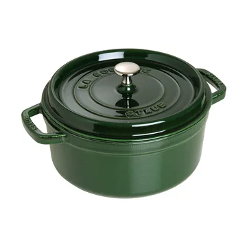 Cocotte ronde La Cocotte Staub fonte 5,2 L - Basilic vert - STAUB