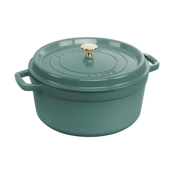 Cocotte ronde La Cocotte Staub fonte 5,2 L - Bois d'eucalyptus - STAUB