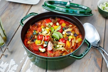 Cocotte ronde La Cocotte Staub fonte 6,7 L - Basilic vert - STAUB