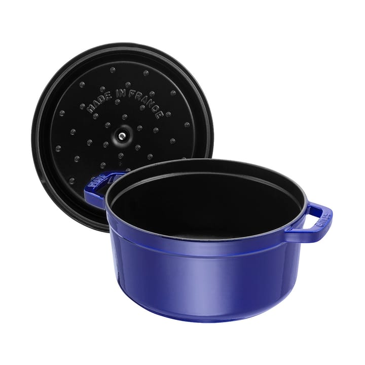 Cocotte ronde La Cocotte Staub fonte 8,4 L, Bleu foncé STAUB