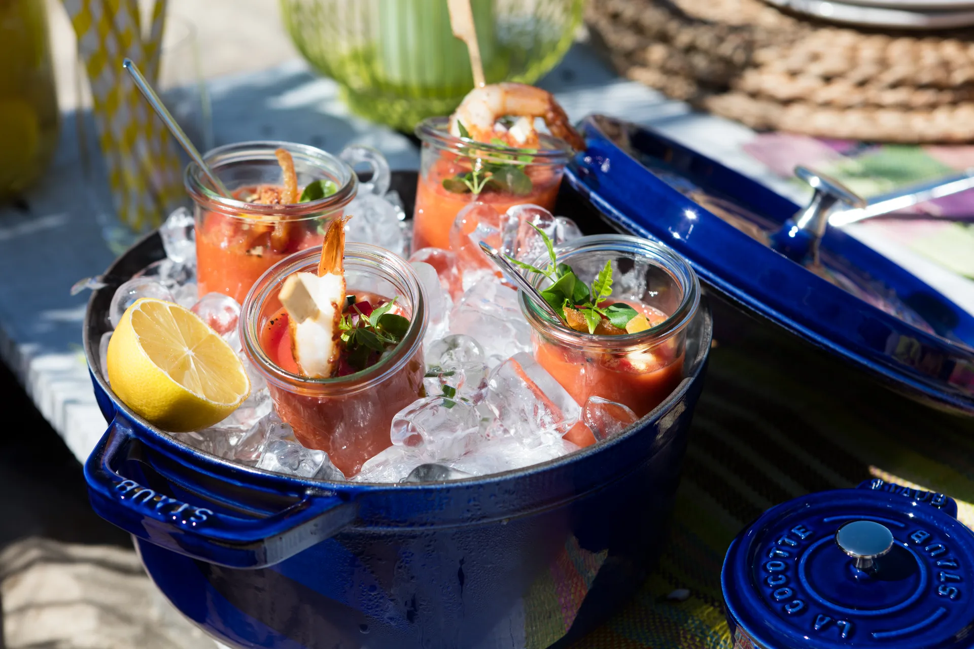 Cocotte ronde La Cocotte Staub fonte 8,4 L, Bleu foncé STAUB