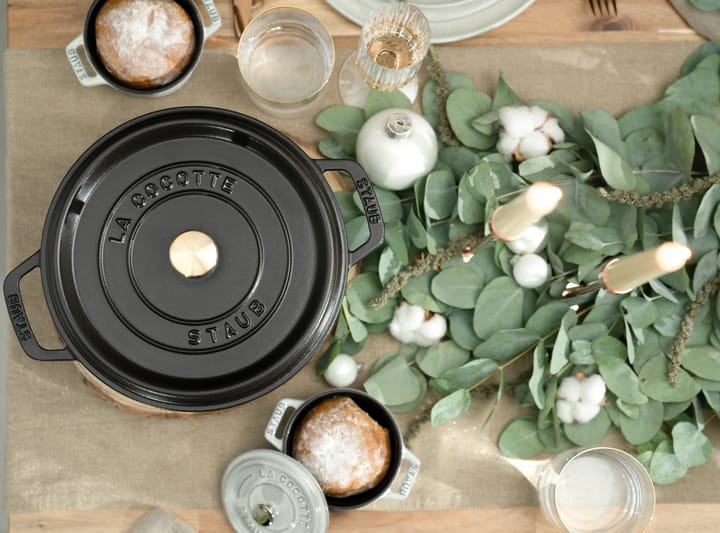 Cocotte ronde La Cocotte Staub fonte 8,4 L, Noir STAUB