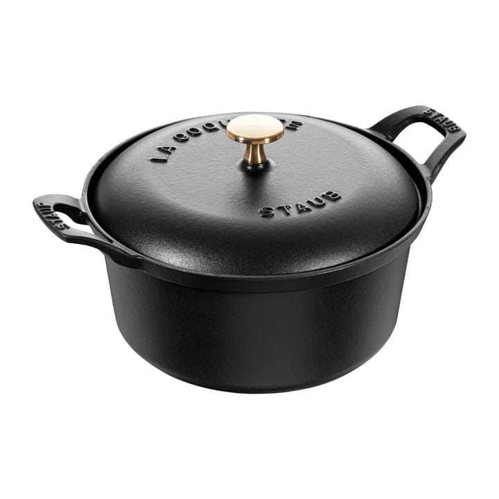 Cocotte ronde Vintage La Coquette 2,45 L - Noir - STAUB